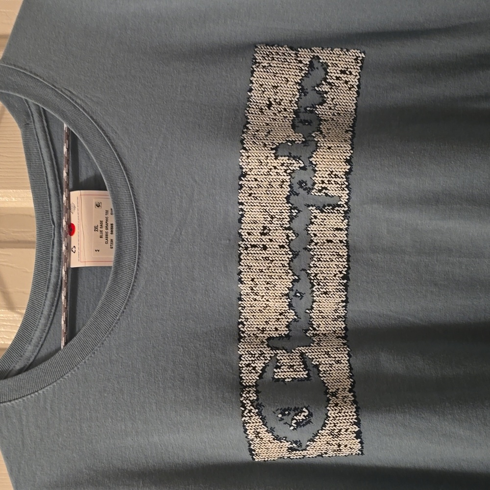 CHAMPION BRAND SIGNATURE MENS BIG AND TALL BLUE SAGE T-SHIRT SIZE  2XL